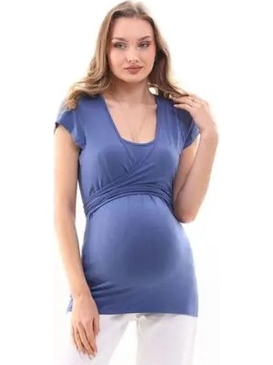 Meghan L.A Hamile Emzirme Özellikli Yumuşak Kumaş Bluz