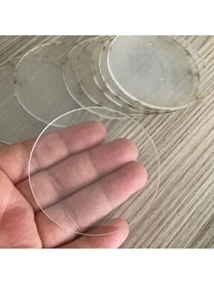 25 Adet Şeffaf Pleksi 7 cm Nişan ,nikah Hediyelik Boş Şeffaf Pleksi Süslemeye Uygun