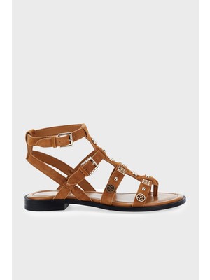 Guess Yazza Deri Aksesuar Detaylı Sandalet FLJY2ZSUE03 Bayan Sandalet FLJY2Z SUE03 Brown