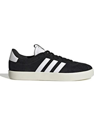 adidas Vl Court 3.0 Siyah Kadın Sneaker Düz Taban Suni Deri Malzeme ile Rahat Kullanım