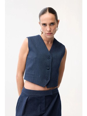 Adl Fleto Cepli Yelek Lacivert 17946404000