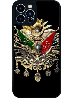 iPhone 13 Pro Max Uyumlu Osmanli Tugrasi Tasarımlı Glossy Premium Kılıf