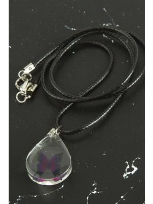 Marsilyan Kelebek Damla Epoksi Kolye