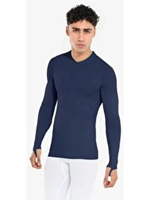 Decathlon Yetişkin Uzun Kollu Termal Üst Içlik - Lacivert - Keepdry - Futbol Içliği