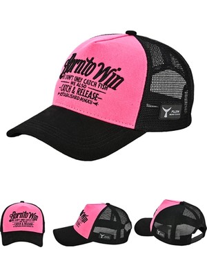Fujin Btw Trucker Şapka Black Fuchsia