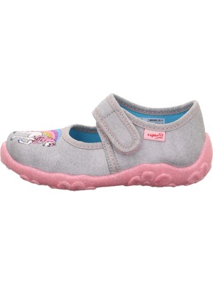 Superfit Bonny Kız Çocuk Ev Kreş Ayakkabısı Unicorn - Gri 800282-2010