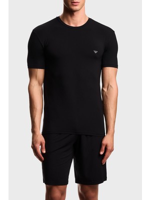 Emporio Armani Modal Slim Fit Logolu Bisiklet Yaka T Shirt Erkek T Shirt EM000379 AF18894 UC001