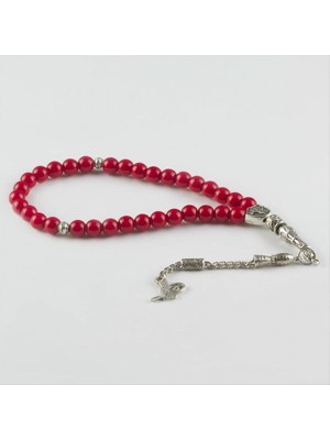 Marsilyan Mercan Doğaltaş Tesbih 8 mm