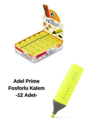 Adel Prime Fosforlu Kalem 12 Adet