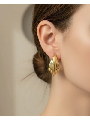 Biju Yılmaz Xuping Gold Tasarım Damla Küpe - 25-XPKP22