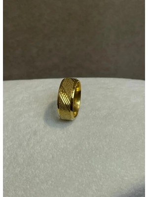 Biju Yılmaz Çelik Gold 6'lı Yüzük - 25YZK02