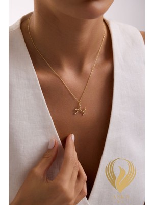 Anka Collection Constellation Serisi Yay Takımyıldızı Minimal Tasarım 925 Ayar Gümüş Kolye