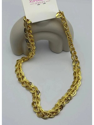 Biju Yılmaz 22K Altın Kaplama Yaldızlı Kolye 25 -22K144