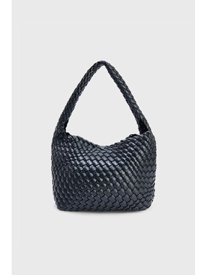 Adl Dokulu Küçük Çanta Siyah 12144800001