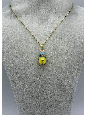 Biju Yılmaz Çelik Gold Labu Kolye - 25-CTR373