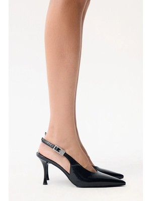 Adl Deri Rugan Toka Detaylı Ayakkabı Siyah 10345252001