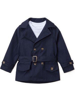 Erkek Çocuk Trençkotlu Şık Takım – Bayramlık Ceket Pantolon Takım 2-5 Yaş