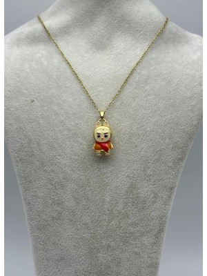 Biju Yılmaz Çelik Gold Labu Kolye - 25-ÇTR337