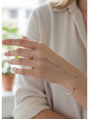 Biju Yılmaz Vip Silver Renkli Taşlı Şahmeran - 26SHM42