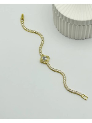 Biju Yılmaz Xuping Ymz Gold Tektaş Su Yolu Bileklik - 25-YMZB119