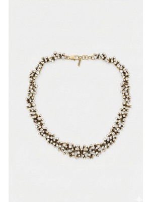 New Obsessions Taşlı Mercan Kolye - Altın