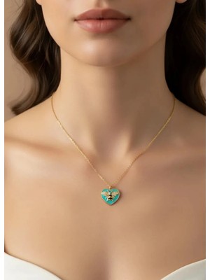 Biju Yılmaz Çelik Gold Arı Kolye - 25-CTR18