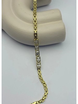 Biju Yılmaz Xuping Gold Baget Taşlı Bileklik - 25 -XPB72