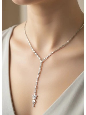 Biju Yılmaz Çelik Silver Y Kolye - 25-CLKK243