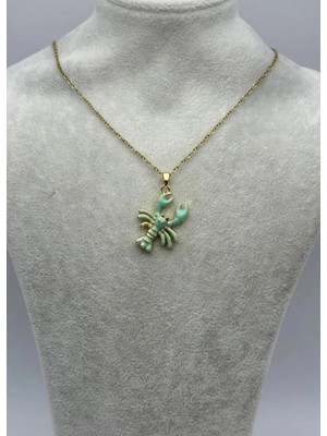 Biju Yılmaz Çelik Gold Yengeç Kolye - 25-CTR320