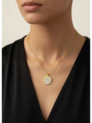 Biju Yılmaz Çelik Mix Yonca Kolye - 25-CLKK128