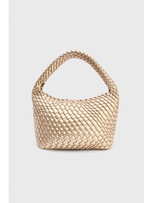 Adl Dokulu Küçük Çanta Altın 12144800001