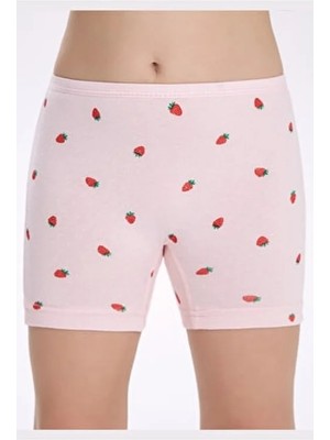 İlke Kız Çocuk Renkli Boxer %100 Pamuk Çok Renkli Dokuma 8 - 9 Yaş İçin Rahat Tasarım