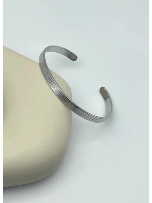 Biju Yılmaz Çelik Silver Ayetel Kürsili Kelepçe - 25-KLP04