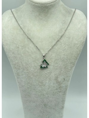 Biju Yılmaz Çelik Silver Kelebek Kolye - 25-CTR164