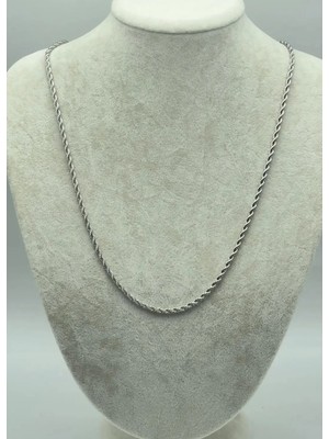 Biju Yılmaz Çelik Zincir Kalın Kolye 60 cm