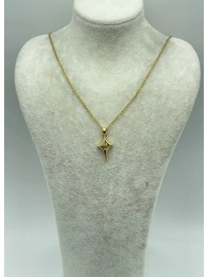 Biju Yılmaz Çelik Gold Tasarım Kolye 25-CTR270