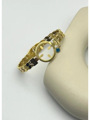 Biju Yılmaz Çelik Gold Çeyreklik Kelepçe - 25-CYKE03