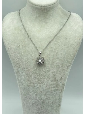 Biju Yılmaz Çelik Silver Dönen Kolye - 25-CTR140