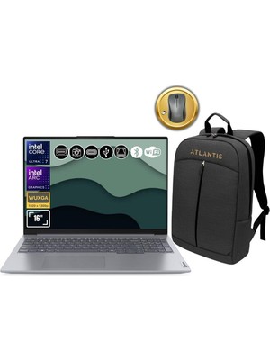 Lenovo Thinkbook 21MS008RTR ATL139 ULTRA7-155H 24GB Ram 512GB SSD Wuxga 16" Fdos Notebook+Çanta&mouse