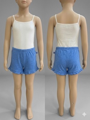 Benetton Mavi Kız Çocuk   Şort