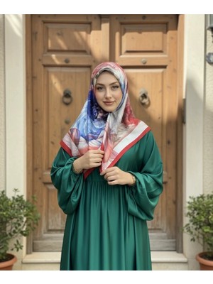 Levamor Kadın Işıltılı Kristal Taşlı Lüks Abiye Eşarp Kırmızı