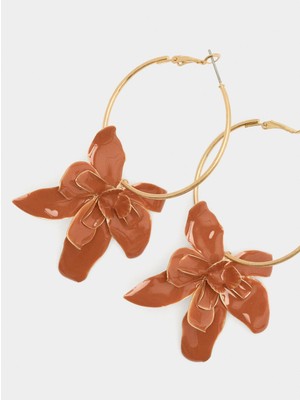 Parfois Çiçekli Mine Halka Küpe