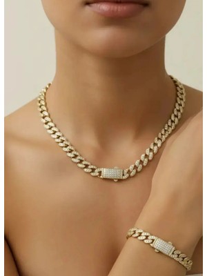 Biju Yılmaz Xuping Gold Taşlı Gurmet Set - 25-XPS09