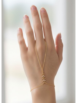 Biju Yılmaz Vip Gold Ok Taşlı Şahmeran - 26SHM70