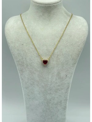 Biju Yılmaz Çelik Gold Taşlı Çıtır Kolye - 25-CTR16