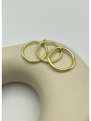 Biju Yılmaz Çelik Gold Yüzük - 25YZK266