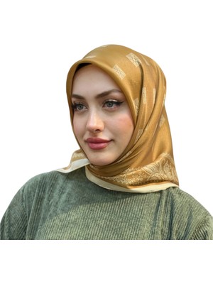 Levamor Kadın Ipek ve Bambu Karışımlı Kristal Eşarp Karamel