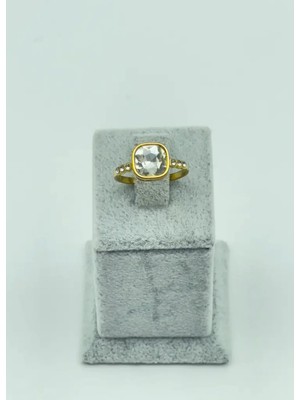 Biju Yılmaz Çelik Gold Tek Taş 6'lı Yüzük - 25YZK168