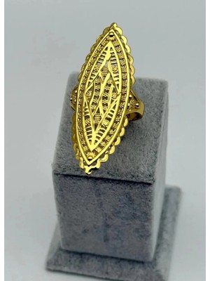 Biju Yılmaz 22K Altın Kaplama 12'li Yüzük - 2522KY17