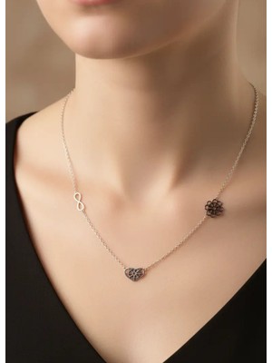 Biju Yılmaz Çelik Silver Kalp Kolye - 25-CLKK175